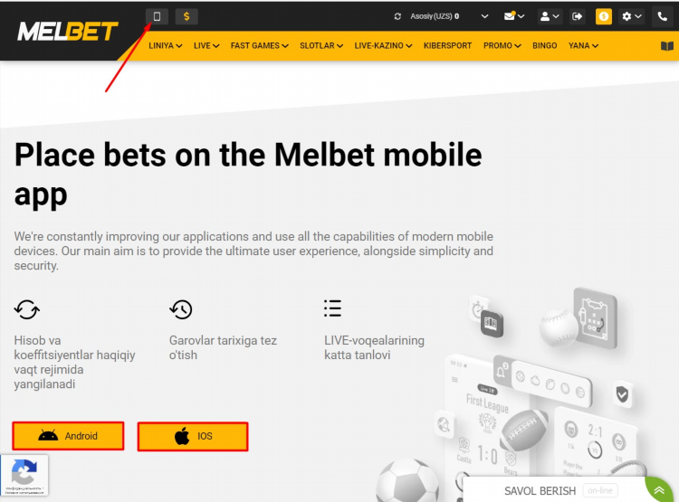 Melbet casino скачать