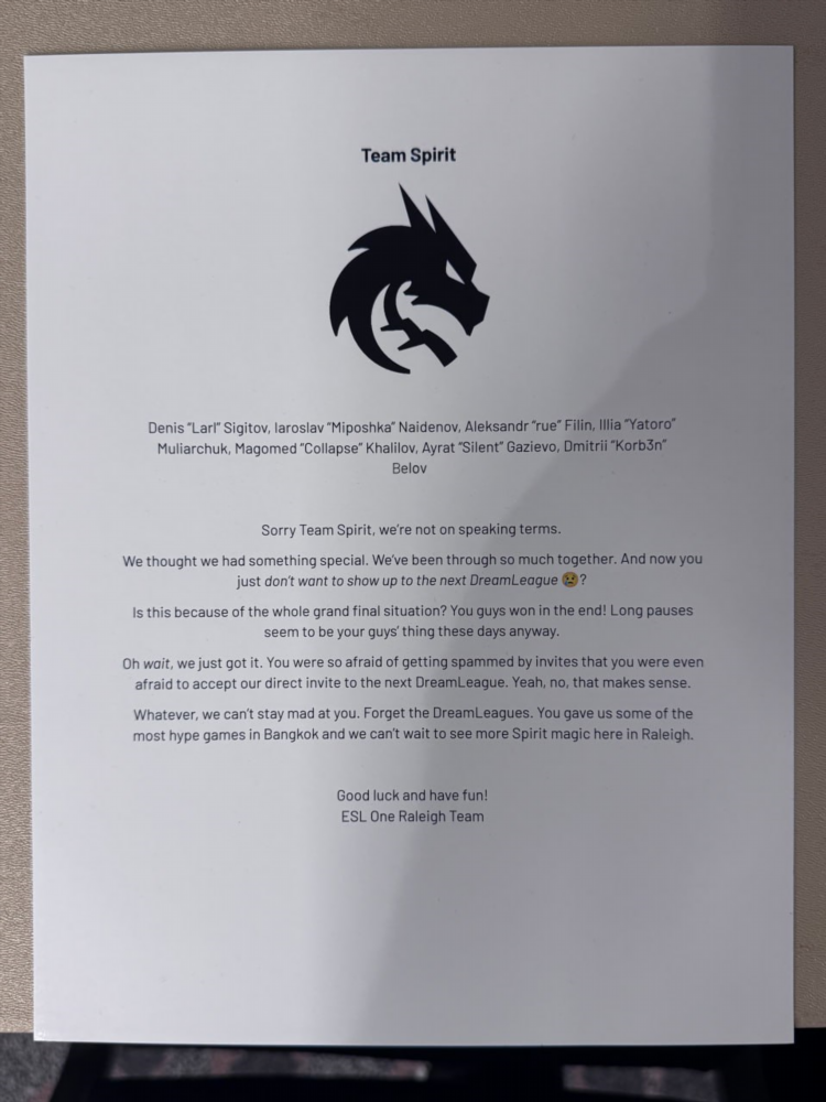Team spirit расписание
